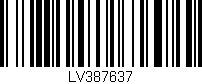 Código de barras (EAN, GTIN, SKU, ISBN): 'LV387637'