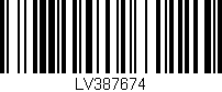 Código de barras (EAN, GTIN, SKU, ISBN): 'LV387674'