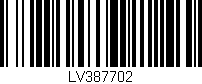 Código de barras (EAN, GTIN, SKU, ISBN): 'LV387702'