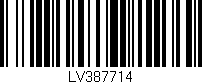 Código de barras (EAN, GTIN, SKU, ISBN): 'LV387714'