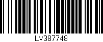 Código de barras (EAN, GTIN, SKU, ISBN): 'LV387748'