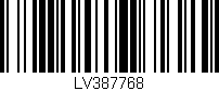 Código de barras (EAN, GTIN, SKU, ISBN): 'LV387768'