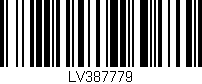 Código de barras (EAN, GTIN, SKU, ISBN): 'LV387779'