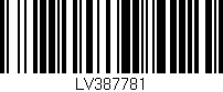 Código de barras (EAN, GTIN, SKU, ISBN): 'LV387781'