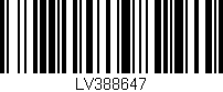 Código de barras (EAN, GTIN, SKU, ISBN): 'LV388647'