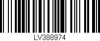 Código de barras (EAN, GTIN, SKU, ISBN): 'LV388974'