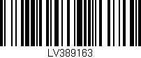 Código de barras (EAN, GTIN, SKU, ISBN): 'LV389163'