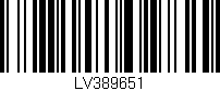 Código de barras (EAN, GTIN, SKU, ISBN): 'LV389651'
