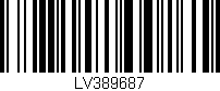 Código de barras (EAN, GTIN, SKU, ISBN): 'LV389687'