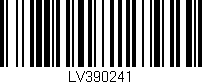 Código de barras (EAN, GTIN, SKU, ISBN): 'LV390241'