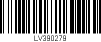 Código de barras (EAN, GTIN, SKU, ISBN): 'LV390279'