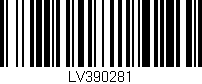 Código de barras (EAN, GTIN, SKU, ISBN): 'LV390281'