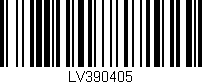 Código de barras (EAN, GTIN, SKU, ISBN): 'LV390405'