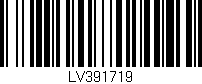 Código de barras (EAN, GTIN, SKU, ISBN): 'LV391719'