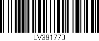Código de barras (EAN, GTIN, SKU, ISBN): 'LV391770'