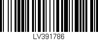 Código de barras (EAN, GTIN, SKU, ISBN): 'LV391786'