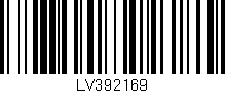 Código de barras (EAN, GTIN, SKU, ISBN): 'LV392169'