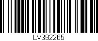 Código de barras (EAN, GTIN, SKU, ISBN): 'LV392265'