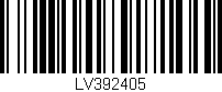 Código de barras (EAN, GTIN, SKU, ISBN): 'LV392405'