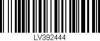 Código de barras (EAN, GTIN, SKU, ISBN): 'LV392444'