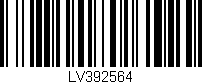 Código de barras (EAN, GTIN, SKU, ISBN): 'LV392564'