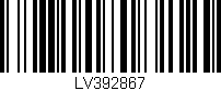 Código de barras (EAN, GTIN, SKU, ISBN): 'LV392867'