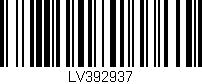 Código de barras (EAN, GTIN, SKU, ISBN): 'LV392937'