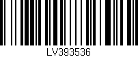 Código de barras (EAN, GTIN, SKU, ISBN): 'LV393536'