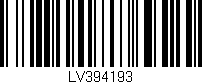 Código de barras (EAN, GTIN, SKU, ISBN): 'LV394193'