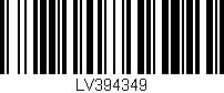 Código de barras (EAN, GTIN, SKU, ISBN): 'LV394349'