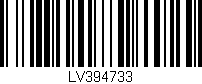 Código de barras (EAN, GTIN, SKU, ISBN): 'LV394733'