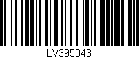 Código de barras (EAN, GTIN, SKU, ISBN): 'LV395043'