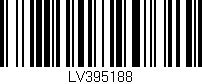Código de barras (EAN, GTIN, SKU, ISBN): 'LV395188'