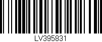 Código de barras (EAN, GTIN, SKU, ISBN): 'LV395831'