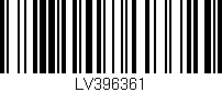 Código de barras (EAN, GTIN, SKU, ISBN): 'LV396361'