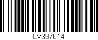 Código de barras (EAN, GTIN, SKU, ISBN): 'LV397614'