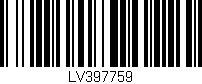 Código de barras (EAN, GTIN, SKU, ISBN): 'LV397759'