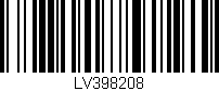 Código de barras (EAN, GTIN, SKU, ISBN): 'LV398208'