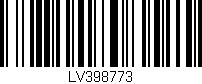 Código de barras (EAN, GTIN, SKU, ISBN): 'LV398773'