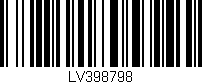 Código de barras (EAN, GTIN, SKU, ISBN): 'LV398798'