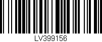 Código de barras (EAN, GTIN, SKU, ISBN): 'LV399156'