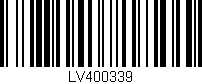 Código de barras (EAN, GTIN, SKU, ISBN): 'LV400339'