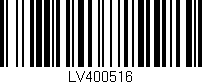Código de barras (EAN, GTIN, SKU, ISBN): 'LV400516'