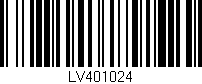 Código de barras (EAN, GTIN, SKU, ISBN): 'LV401024'