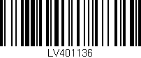 Código de barras (EAN, GTIN, SKU, ISBN): 'LV401136'