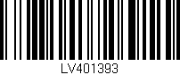 Código de barras (EAN, GTIN, SKU, ISBN): 'LV401393'