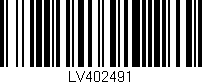 Código de barras (EAN, GTIN, SKU, ISBN): 'LV402491'