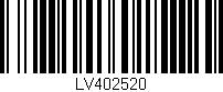 Código de barras (EAN, GTIN, SKU, ISBN): 'LV402520'