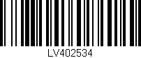 Código de barras (EAN, GTIN, SKU, ISBN): 'LV402534'
