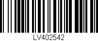 Código de barras (EAN, GTIN, SKU, ISBN): 'LV402542'